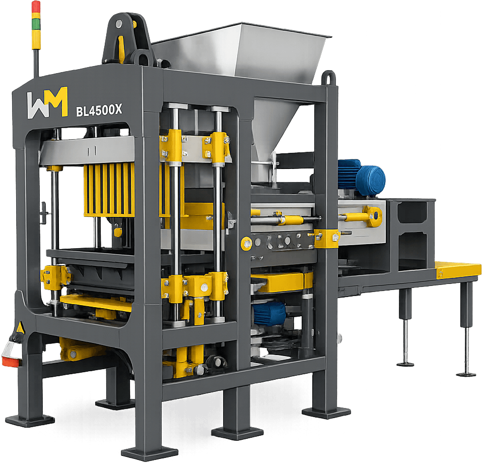 Máquina de blocos e pavers automática BL4500X